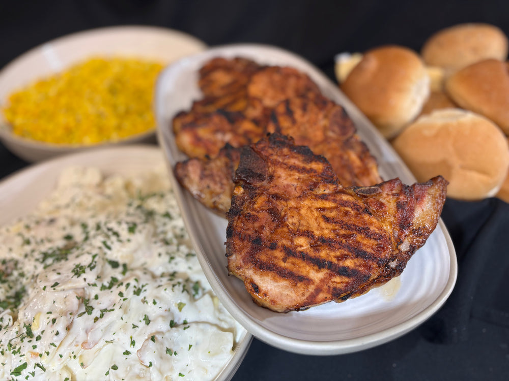 Smoked Pork Chop Dinner