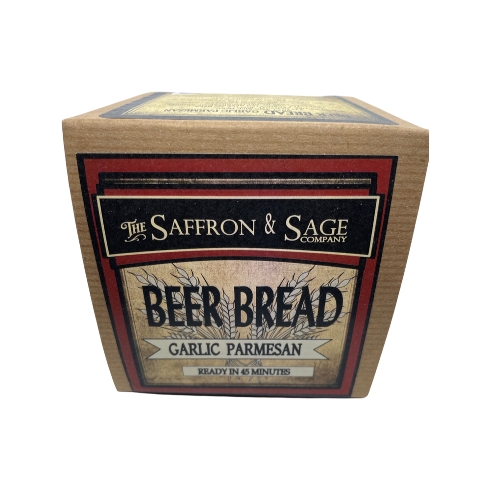 Saffron & Sage Garlic Parmesan Beer Bread
